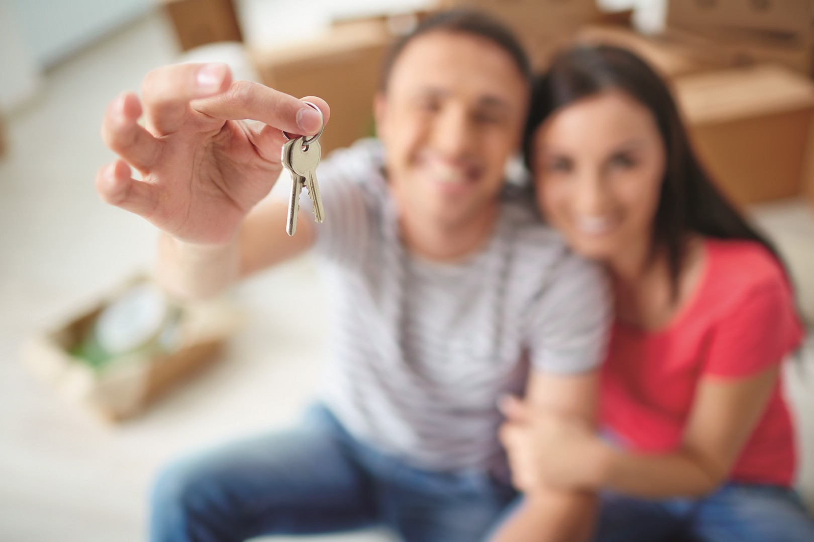 couple logement clefs