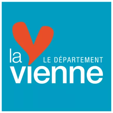 Logo Département-86 bleu et rouge