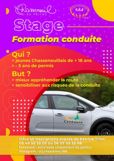 stage conduite