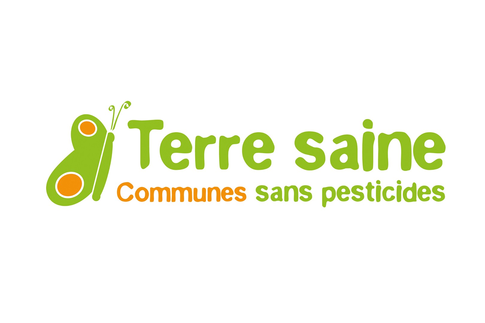 logo terre saine papillon pour zéro pesticide
