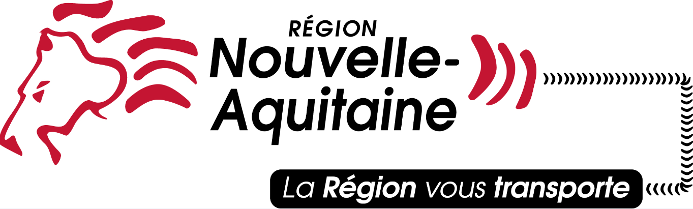 logo bus Nouvelle Aquitaine rouge et noir