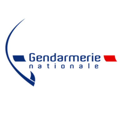 logo gendarmerie bleu et rouge
