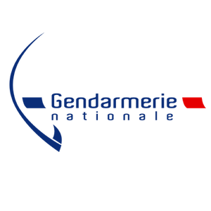 logo gendarmerie bleu et rouge