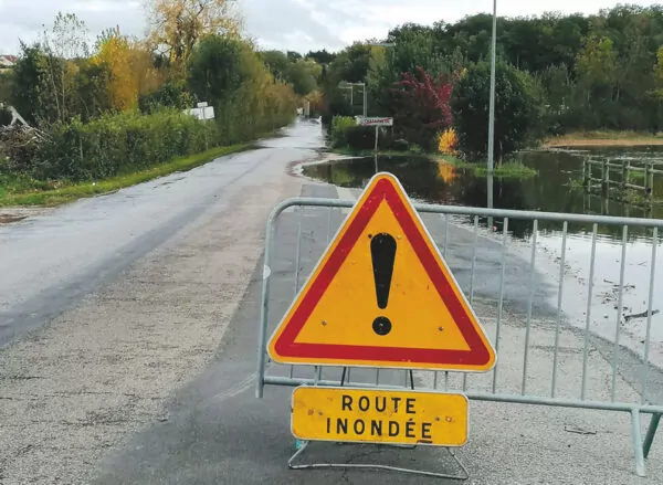 route inondée