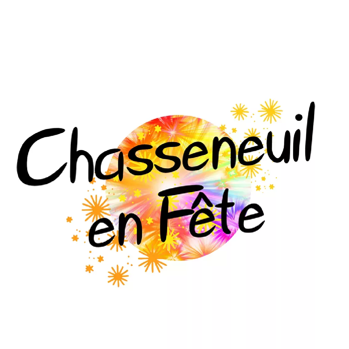 logo fond blanc chasseneuil en fête