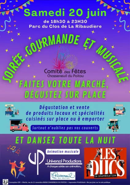 soirée gourmande et musciale