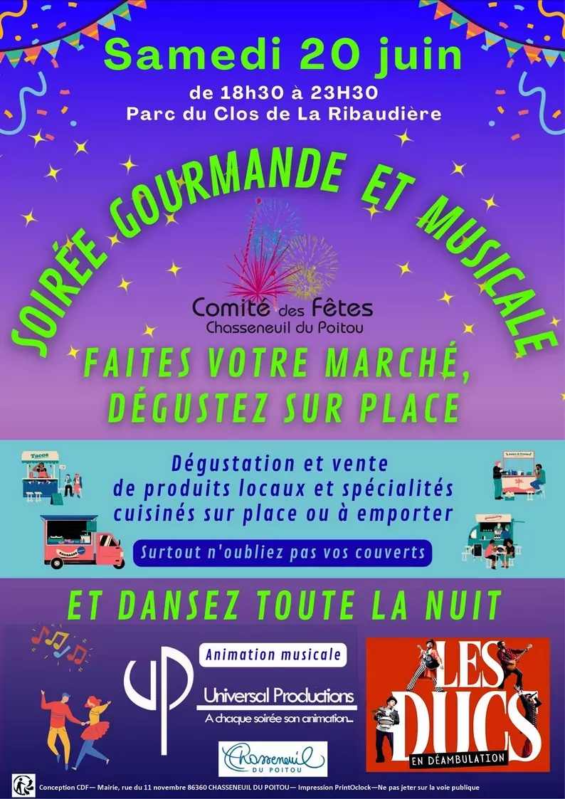 soirée gourmande et musciale