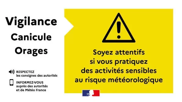 alerte jaune canicule et orage