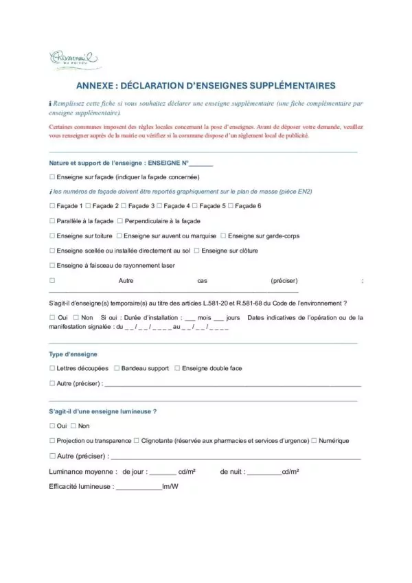 Image du document ANNEXE – déclaration d&rsquo;enseignes supplémentaires